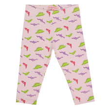 Load image into Gallery viewer, Crazy Dinosaur Light Pink Leggings