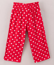 Load image into Gallery viewer, Polka Dots Belt Palazzo - Red