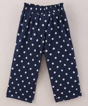 Load image into Gallery viewer, Polka Dots Belt Palazzo - Navy