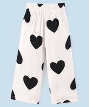Load image into Gallery viewer, Hearts Printed Belted Plazzo - Offwhite