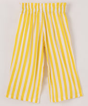 Load image into Gallery viewer, Striped Printed Belted Plazzo - Yellow