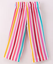 Load image into Gallery viewer, Striped Printed Belted Plazzo - Multicolor