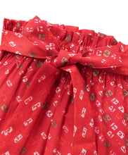 Load image into Gallery viewer, Bandhani Printed Belted Plazzo - Red