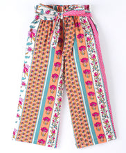 Load image into Gallery viewer, Floral Striped Printed Belted Plazzo