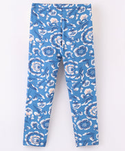 Load image into Gallery viewer, Floral Print Leggings - Blue