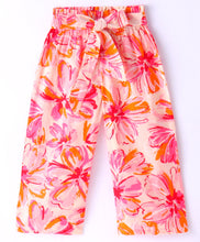 Load image into Gallery viewer, Floral Printed Fabric Belt Plazzo