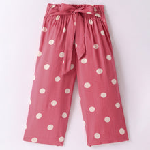 Load image into Gallery viewer, Polka Printed Belted Palazzo