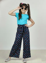 Load image into Gallery viewer, Polka Printed Belted Culotte Pant