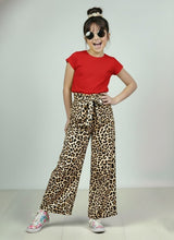 Load image into Gallery viewer, Leopard Print Belted Culotte Pant