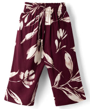 Load image into Gallery viewer, Floral Printed Woven Belted Culotte Pant
