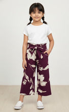 Load image into Gallery viewer, Floral Printed Woven Belted Culotte Pant