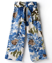 Load image into Gallery viewer, Floral Printed Woven Belted Culotte Pant