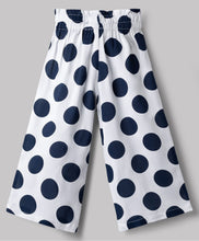 Load image into Gallery viewer, Woven Polka Printed Belted Palazzo