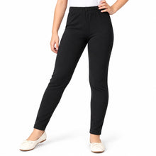 Load image into Gallery viewer, Cotton Knit Solid Full Length Leggings