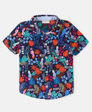 Load image into Gallery viewer, Forest Printed Half Sleeves Shirt