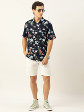 Load image into Gallery viewer, Floral Printed Half Sleeves Mens Shirt