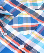Load image into Gallery viewer, Checkered Print Half Sleeves Shirt