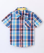 Load image into Gallery viewer, Checkered Print Half Sleeves Shirt