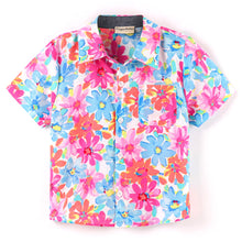 Load image into Gallery viewer, Flowers Printed Half Sleeves Shirt