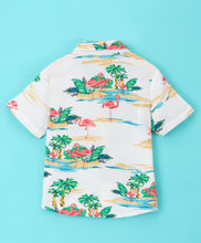 Load image into Gallery viewer, Beach Printed Half Sleeves Shirt