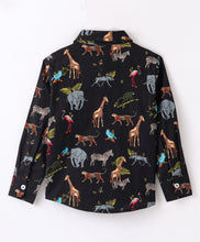 Load image into Gallery viewer, Jungle Printed Full Sleeves Shirt