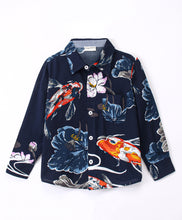 Load image into Gallery viewer, Ocean Fishes Printed Full Sleeves Shirt