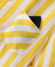 Load image into Gallery viewer, Striped Print Full Sleeves Shirt - Yellow