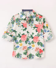 Load image into Gallery viewer, Floral Printed Full Sleeves Shirt