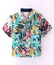 Load image into Gallery viewer, Colorful Leaves Printed Full Sleeves Shirt
