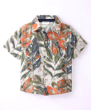 Load image into Gallery viewer, Leaves Printed Full Sleeves Shirt