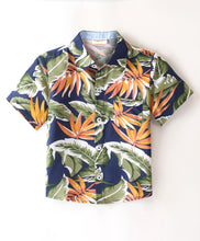 Load image into Gallery viewer, Flower and Leaves Printed Full Sleeves Shirt