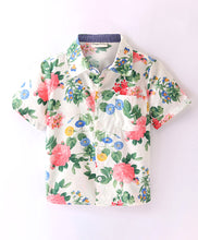 Load image into Gallery viewer, Floral Printed Half Sleeves Shirt