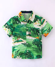 Load image into Gallery viewer, Forest Printed Half Sleeves Shirt
