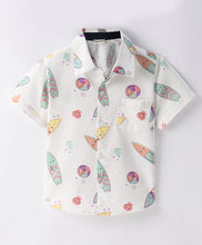 Load image into Gallery viewer, Skateboard Printed Half Sleeves Shirt