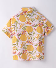 Load image into Gallery viewer, Lemons Printed Half Sleeves Shirt