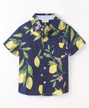 Load image into Gallery viewer, Lemons Printed Half Sleeves Shirt