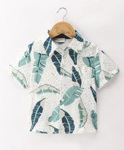 Load image into Gallery viewer, Leaves Printed Half Sleeves Shirt