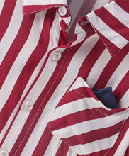 Load image into Gallery viewer, Striped Printed Half Sleeves Shirt