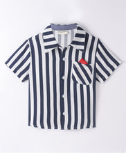 Load image into Gallery viewer, Striped Printed Half Sleeves Shirt
