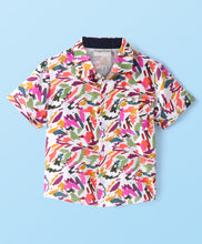 Load image into Gallery viewer, Abstract Printed Half Sleeves Shirt