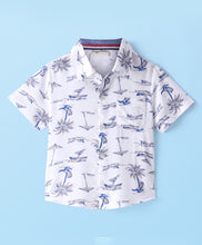 Load image into Gallery viewer, Palms Printed Half Sleeves Shirt