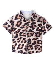Load image into Gallery viewer, Leopard Print Half Sleeves Shirt