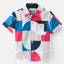 Load image into Gallery viewer, Greometric Printed Half Sleeves Shirt
