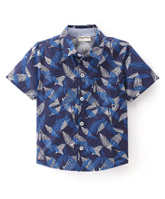 Load image into Gallery viewer, Leaves Printed Half Sleeves Shirt