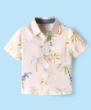Load image into Gallery viewer, Palm Trees Printed Half Sleeves Shirt