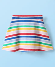 Load image into Gallery viewer, Striped Mini Skater Skirt With Inbuilt Shorts
