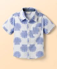 Load image into Gallery viewer, Sea Shells Printed Half Sleeves Shirt