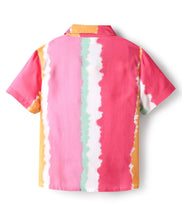 Load image into Gallery viewer, Tie and Dye Printed Woven Half Sleeves Shirt