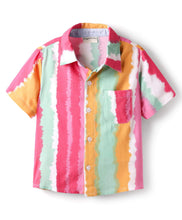 Load image into Gallery viewer, Tie and Dye Printed Woven Half Sleeves Shirt