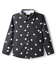 Load image into Gallery viewer, Polka Printed Cotton Woven Full Sleeves Shirt